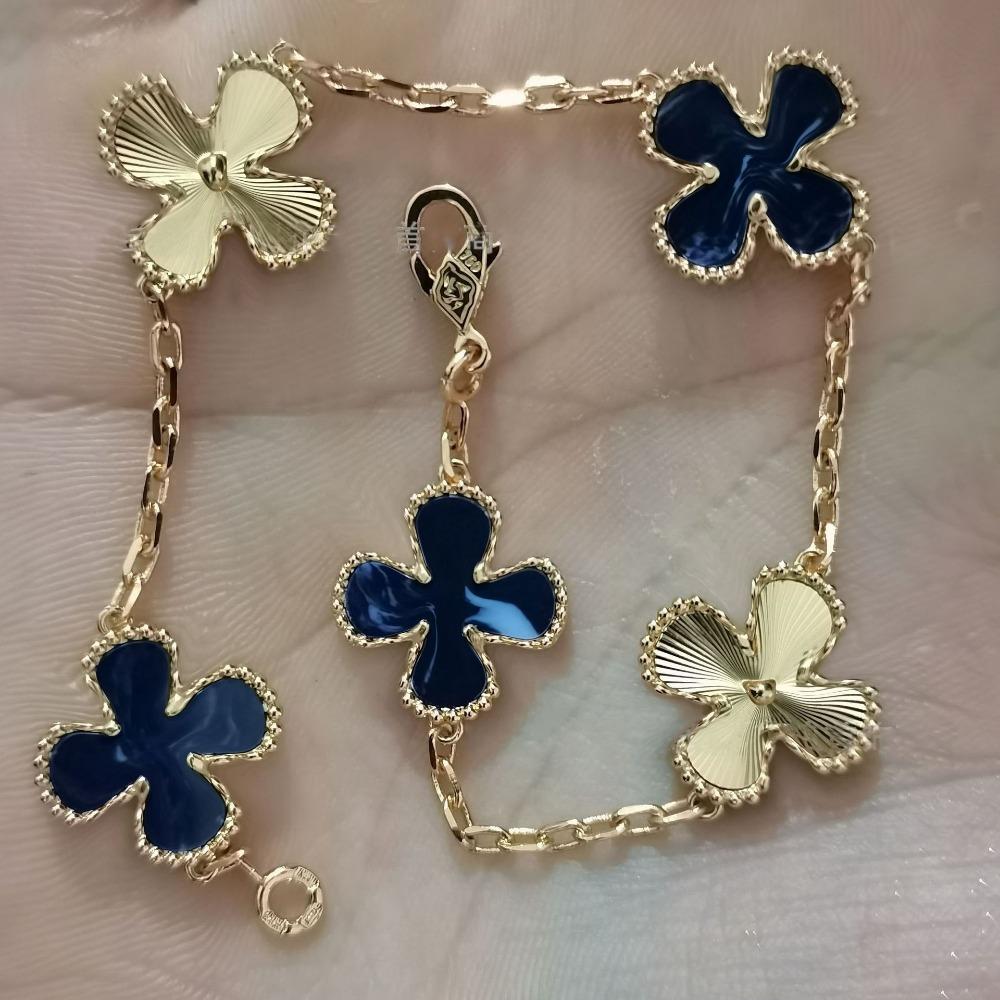 High Version Four-leaf Clover Bracelet Female Mother-of-pearl Agate Five-flower Ladies Bracelet