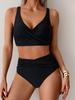 Plunging Backless Beach Vacation Swimsuit Sexy Bikini Women Split Swimsuit High Waist Swimsuit Suit Fine Stitching In A Variety of Colors Beachwear