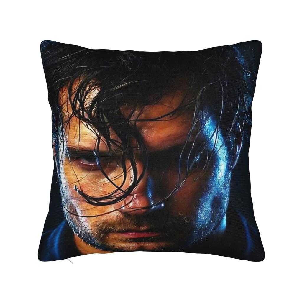 Henry cavill Pillow Cover  Funny Pillow Case For Couch Sofa Bedroom Square Pillowcases Birthday Present