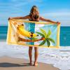 1Pc Banana Coconut Tree Print Tropical Beach Towel Soft Quick Dry Towel Perfect for Summer Travel Pool Party Outdoor Holiday Dai