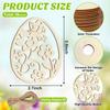 DIY Wooden Easter Egg Pendant Party Decorations