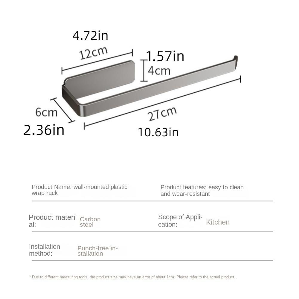 Multifunction Wall Hanging Tissue Holder Carbon Steel Paper Wall Hooks  Home