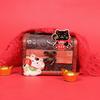 Three Loves Lucky Luck Cloth Sticker Cartoon Cat Embroidery Patch Sticker Clothes Bag Pants Hole Repair Subsidy Sticker