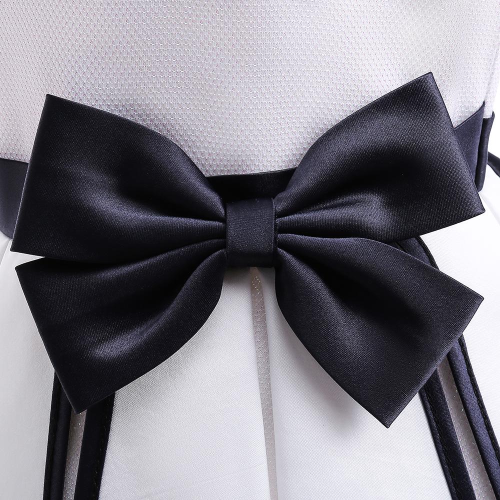 Φόρεμα Πριγκίπισσας Γενεθλίων Δυτικού Στυλ για Κορίτσια: Μαύρο & Λευκό Φόρεμα Παρανυφάκι για Μικρά Παιδιά