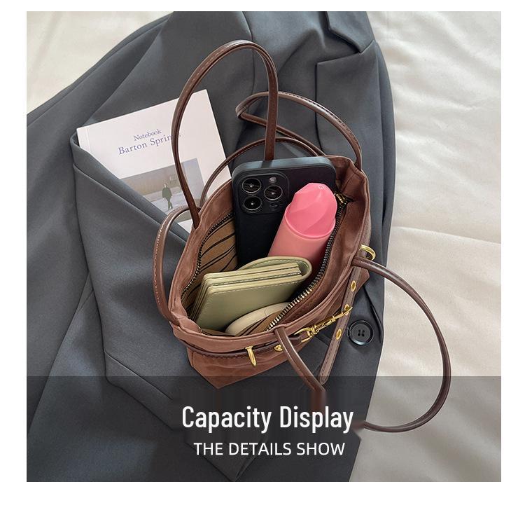 2025 Retro Leopard Print Women's Large Capacity Shoulder Crossbody Handbag