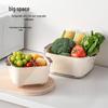 Buckle Draining Basket: Double Layer Food-Grade Basin for Washing Fruits, Vegetables, and Rice