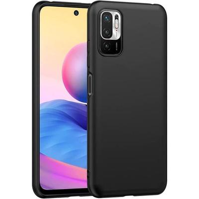 Schutzhülle - E.F.CONNECTION - Redmi Note 10 5G - Flexibel - Silikon - Schwarz