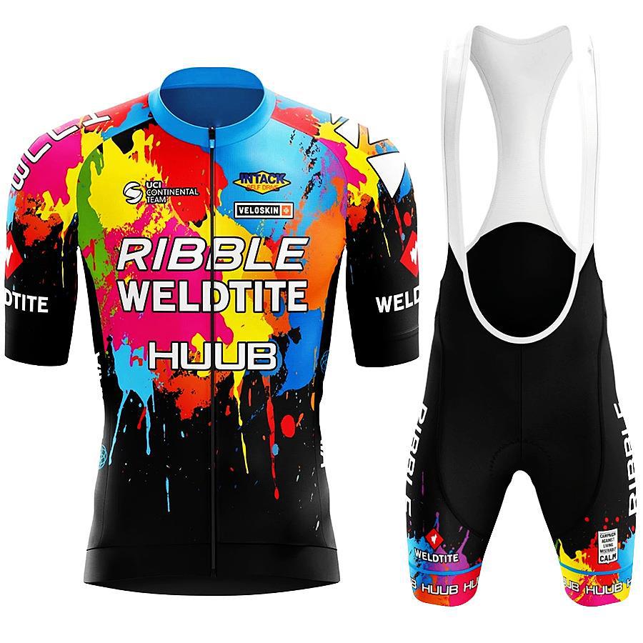 Cycling Suit Summer Men's Short Sleeve Suit Bicycle Mountain Bike Bicycle Quick Drying Cycling Suit 2026 Summer Breathable Cycling Suit Suit