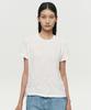 Hoite Crinkle Texture T-Shirt (White)