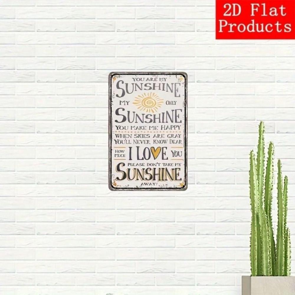Vintage Metal Sign Rustic Cafe Decor Wall Art