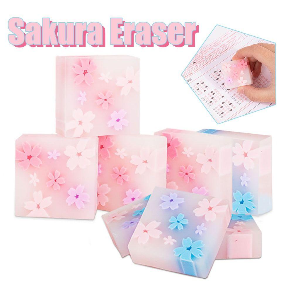 

8Pcs Sakura Pencil Rubber Correction Tool Pencil Wiping Tool Practical Pencil Eraser