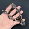 Tanzanite Gemstone Handmade Pure Copper Wire Wrap Jewelry Necklace For Wedding Gift