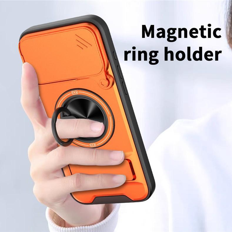 For Motorola Moto Edge 70 60 50 Fusion G86 G75 G54 G55 G67 Case Slide Camera Cover Lens Protector with 360 Rotating Ring Kickstand Shockproof Phone