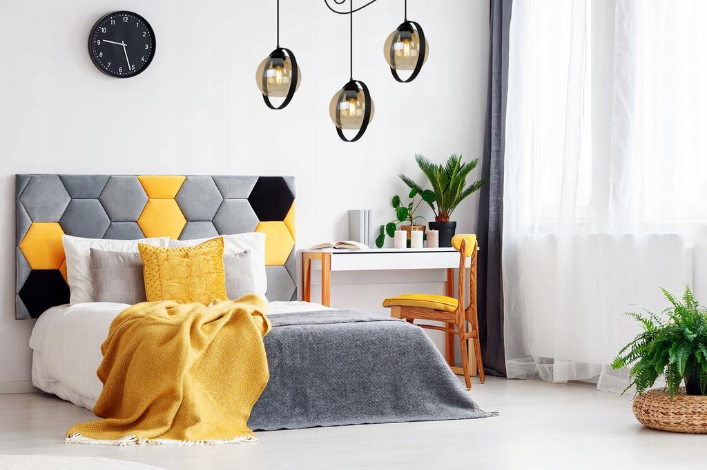 MODERN GLASS RING SPIDER HANGING LAMP