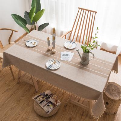Stain Resistant Tablecloth Korean Decor Linens Sackcloth Waterproof Stain Washable Round Party Birthday Events Home Kitchen