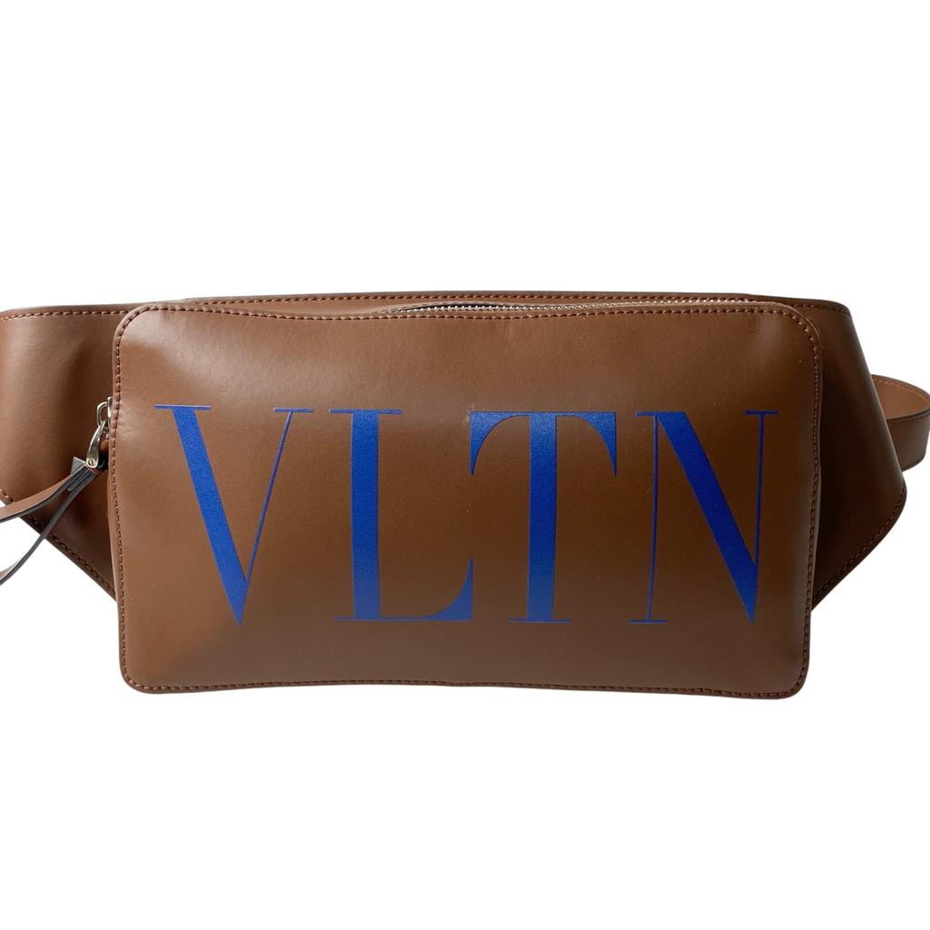 Używana torba na ramię Valentino Garavani Brązowa skóra męska