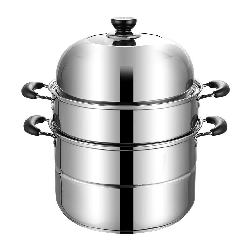 

Wutuo Stainless Steel 3-Layer Steaming Soup Pot