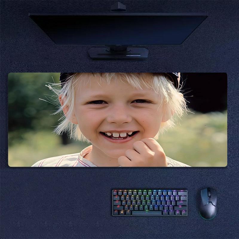 Emil Mouse Pad, Large Gaming Desk Mat, Non-slip XXL Mousepad for Laptop & Tablet, Mini PC Playmat with Stitched Edges