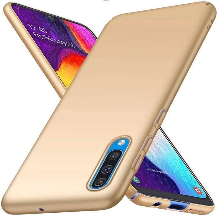 Ochranný kryt - PROSHOP - Samsung Galaxy A70 - Měkký - Ultralehký - Zlatá barva