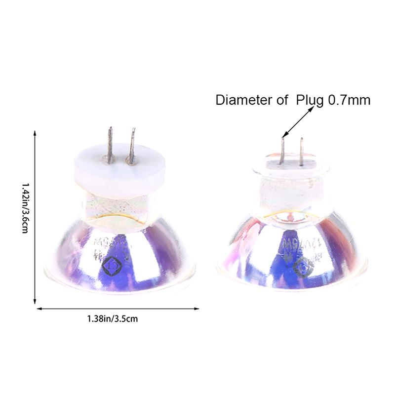 12V 75W Dental Chair Halogen Bulb G5.3-4.8 Base Socket Cup Curing Lamp Teeth Whitening Spotlight Oral Care For Dentist Clinic
