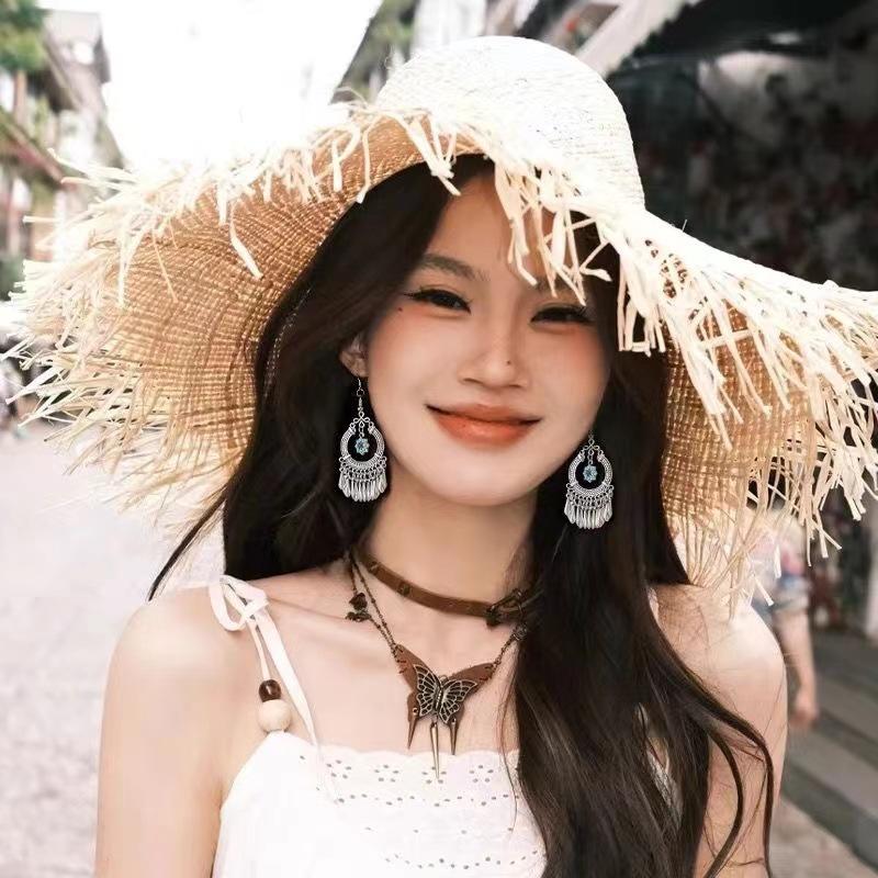 Minority Style Niche Design Earrings Women'S Retro Court Long Tassel Temperament No Ear Piercings Earrings