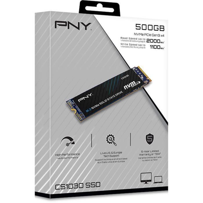 Pny - cs1030 - ssd - 500 go - m.2 2280 - m280cs1030-500-rb