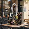 Floral Print Tote Bag for Casual Daily Use Stylish Lightweight Ladies Shopping Shoulder Bag