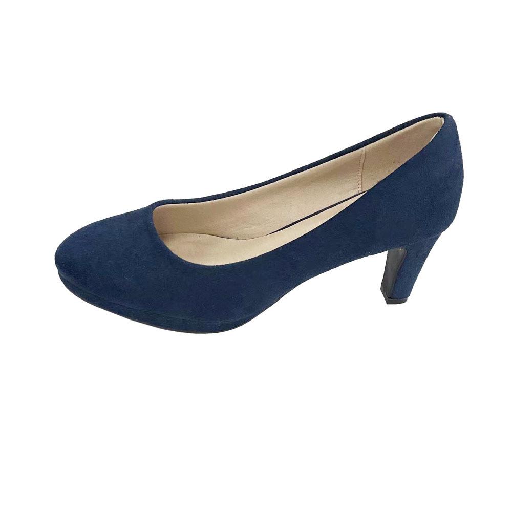 A Simple Matte Velvet Light-Mouth Spring And Autumn Shoes, Single Shoes, Waterproof Table, Fine High Heels, Professional Women'S Shoes, Black.