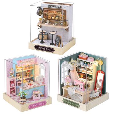 Dollhouse Set DIY Kit Miniature Happiness Series (t-FREAK) 132 3-Piece (QT-045 + QT-047 + QT-048)