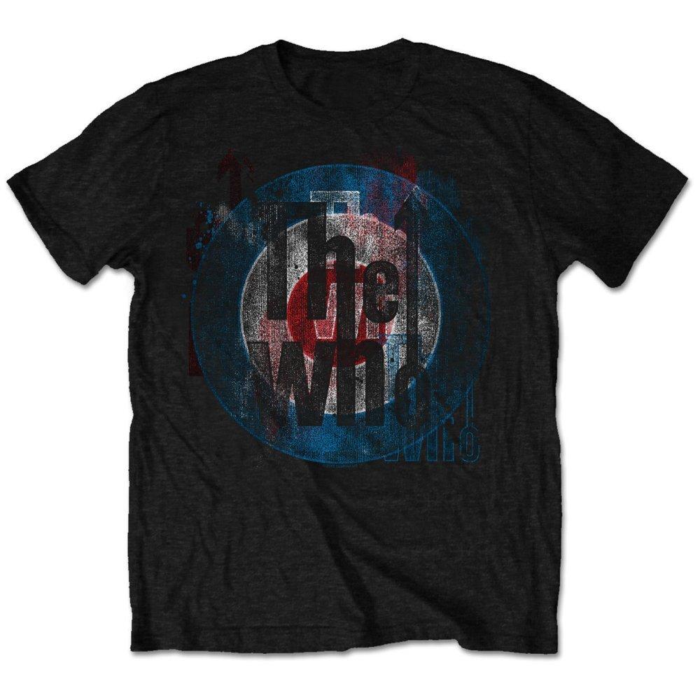 

The Who T-Shirt Distressed Target Logo Official Black New 2XL