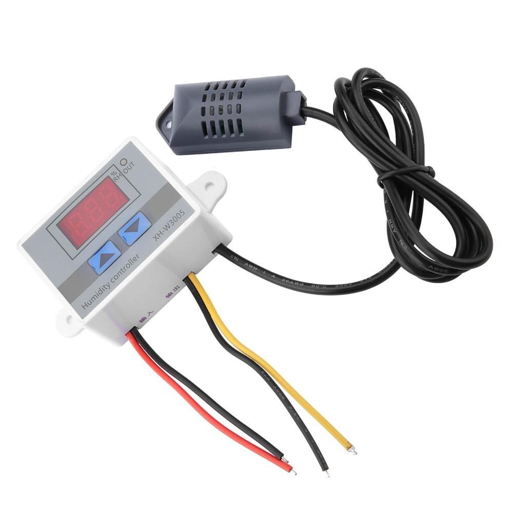 Durable XH-W3005 Digital Hygrometer 220V 0~99%RH Humidity Controller Digital Control LCD Display Humidity Monitor Industrial Use