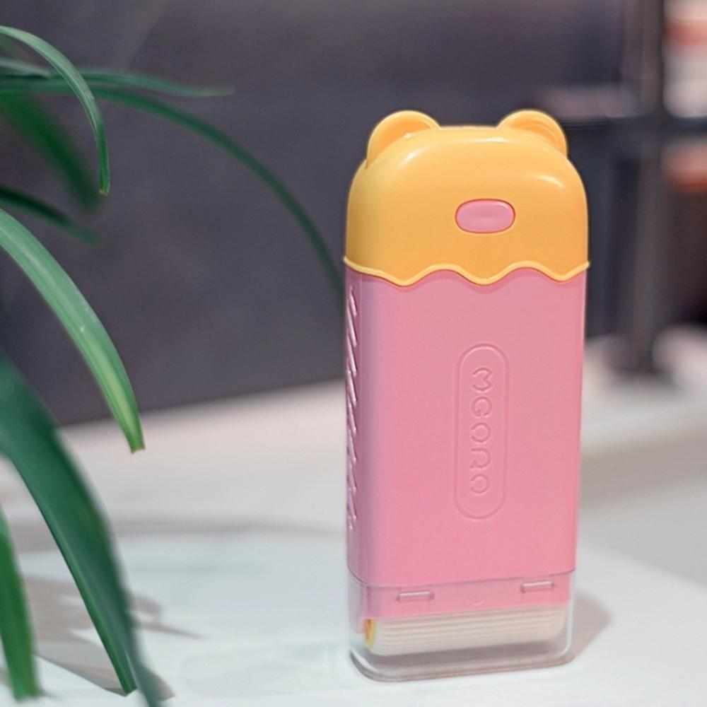 2PCS Plastic Little Bear Soap Box Pink Soap Storage Dish Multi Functional Soap Case  Kitchen