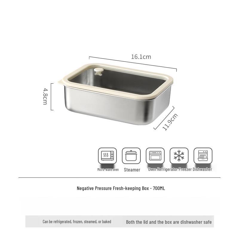 

HUALEAI Stainless Steel Food Storage Container