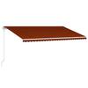 Automatic Retractable Awning 600*300 Cm Orange and Brown