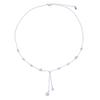 2026 New Design Thin Chain Link Star Choker Necklace Paved Iced Out CZ Zircon Tassel Chain Dangle Small Star Lariat Necklace Set