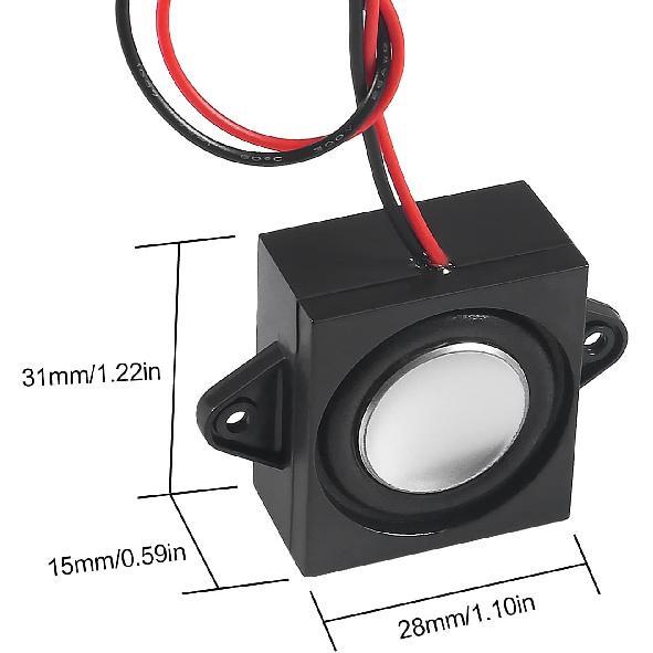 6pcs 3 Watt 8 Ohm Mini Speaker 8ohm 3w Loudspeaker Full-Range Cavity Micro Speakers with Separating Interface 3.3V 5V for Small Electronic Projects