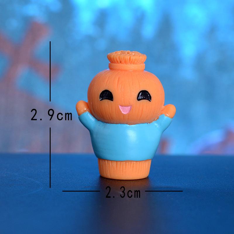 Cartoon Cute Halloween Loong Pumpkin Bat Mini Figurines Miniature Desktop Car Small Ornament DIY Decoration Accessories Gifts