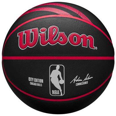 Wilson NBA Team City Collector Chicago Bulls In/Out Ball, Unisex Black Basketball