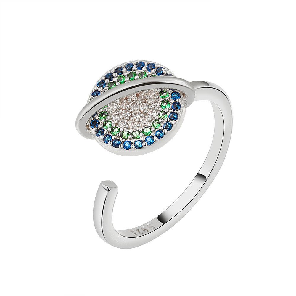 Offener Ring mit Zirkonia-Blume, Damen-Design, Nischenring, zweifarbig, Sonnenblume, doppelte Kamelie, personalisierbar, vielseitig verstellbar, Windmühlenring, Schmuck