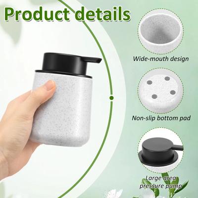 2Pcs 8.8oz Soap Dispenser Liquid Hand Soap Dispenser with Press Pump Refillable Lotion Dispenser for Home Bathroom Kitchen Dish