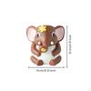 Elephant Planter Cute Figurine Cartoon Pot Hugger for Collectors, Gardeners, Shelf, Patio,