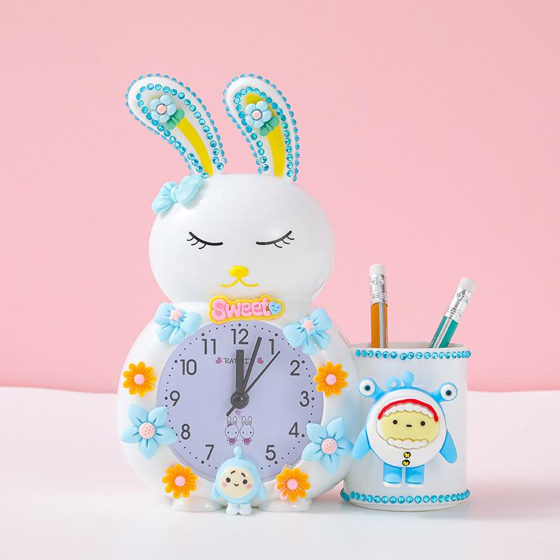 DIY Children's Alarm Clock Kit: Creative Handmade Desktop Ornament & Educational Toy