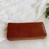 Elegant Women's PU Leather Wallet Multiple Card Slots Zipper Long Wallets Lady Purse Suitable for Everyday Use