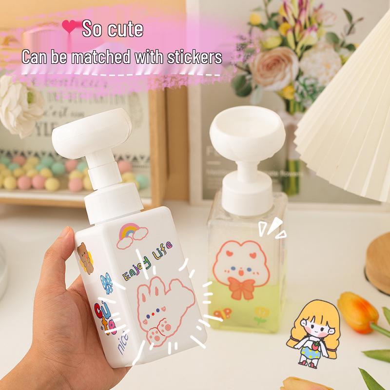 Cute Flower Foaming Soap Dispenser – Refillable Press-Type for Bathroom