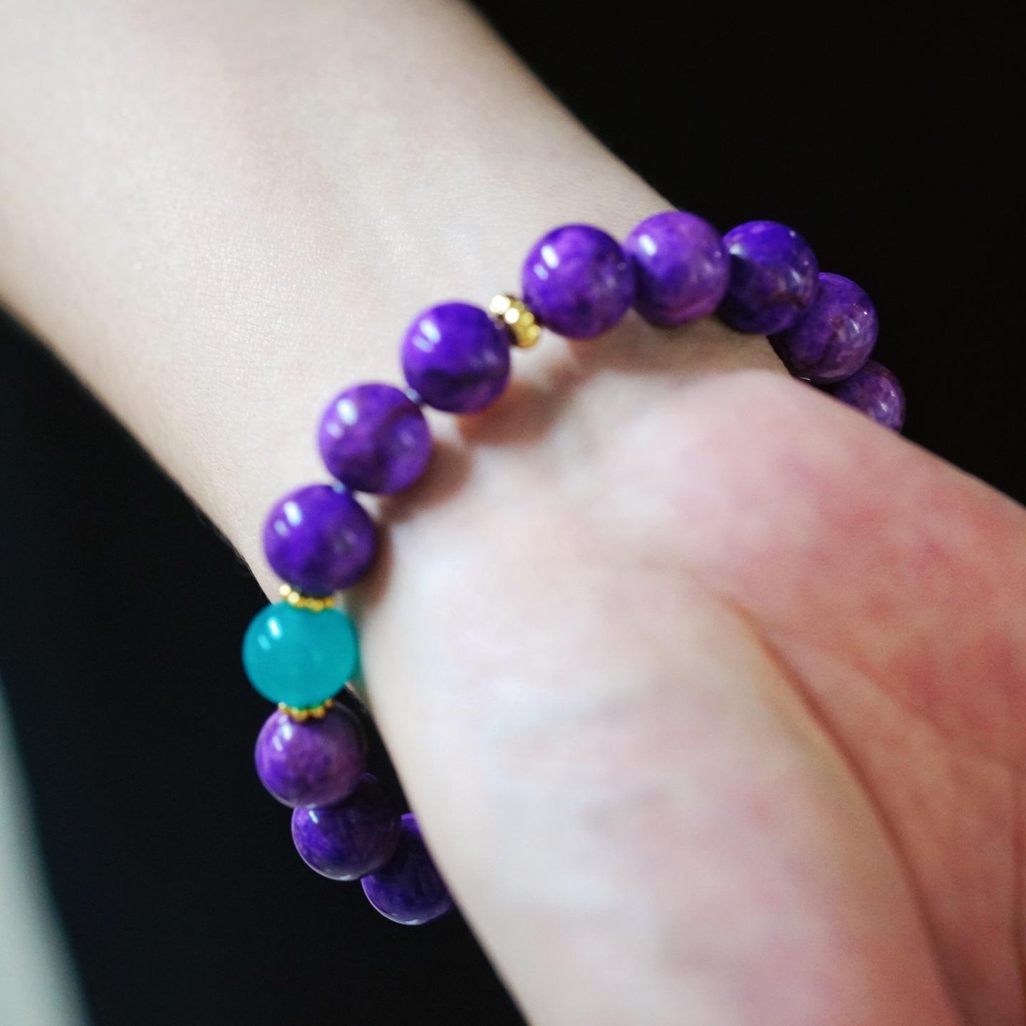 Atmosphere 10Mm Comfortable Color Quartzite Stone Bracelet Bracelet