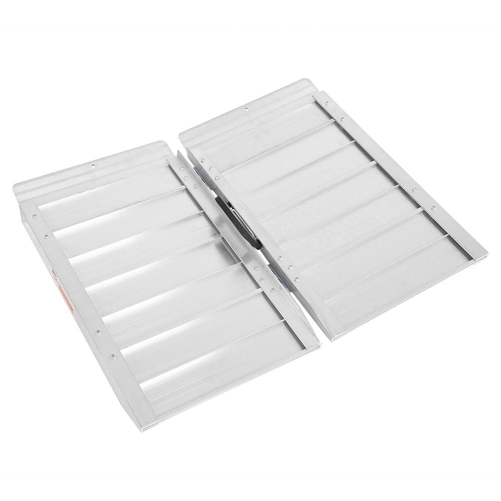 Folding Portable Wheelchair Ramp Aluminum Mobility Scooter Carrier Rack With Handle