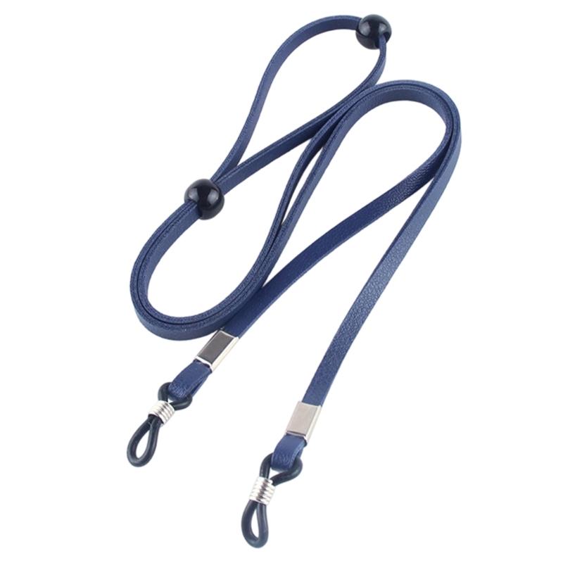 Glasses Holder Cord with Two Temple Sleeves and Sliding Length Adjusters, Adjustable Neck Cord for Keeping Eyeglasses Nearby