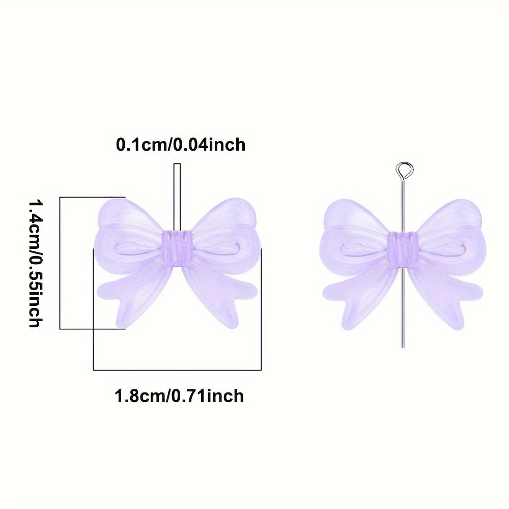 10/20/40 Stück 30 * 22 mm Acryl Schleifenperlen Transparente Farbe Perlen für Armband Halskette DIY Schmuckzubehör Sortierte Farbe