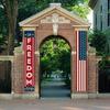 Patriotic 4th of July Decor (2PCS) – Vibrant Hanging Flags & Banners, Red/White/Blue Durable Set for Indoor & Outdoor Parties