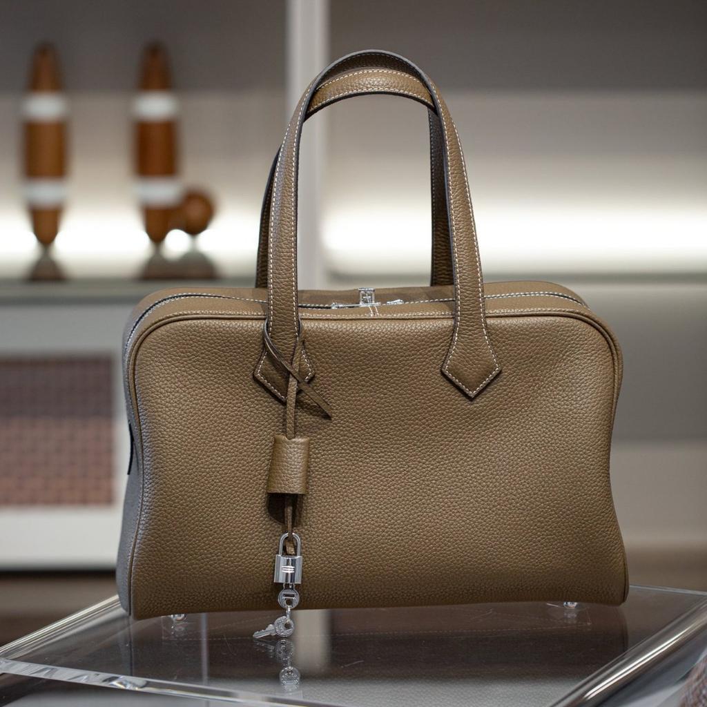 35 Retro Fashion Practical Main Bag Top Handle Bag Large Capacity Handheld Tote Bag Womens Bag